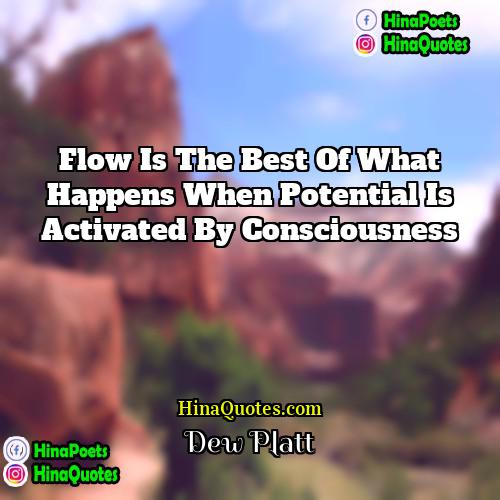 Dew Platt Quotes | Flow is the best of what happens