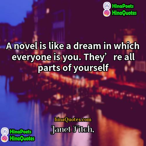 Janet Fitch Quotes | A novel is like a dream in