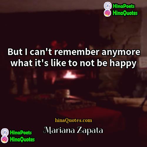 Mariana Zapata Quotes | But I can't remember anymore what it's