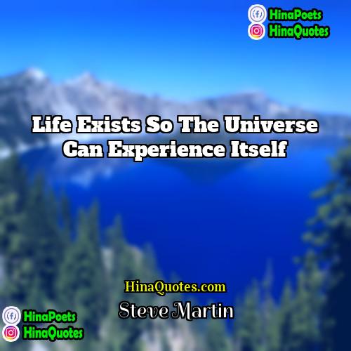 Steve Martin Quotes | Life exists so the Universe can experience