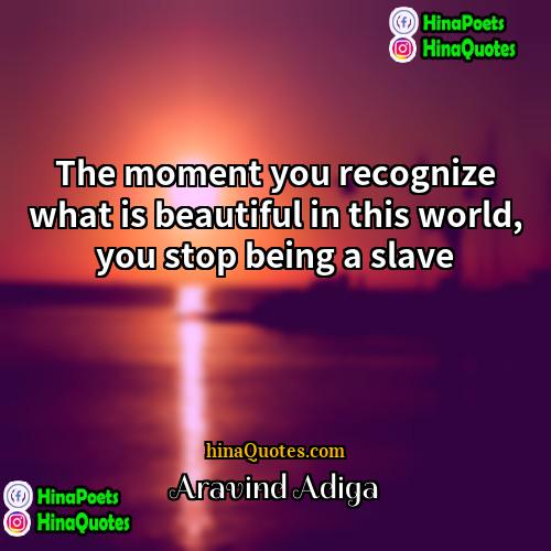 Aravind Adiga Quotes | The moment you recognize what is beautiful