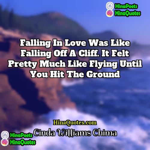 Cinda Williams Chima Quotes | Falling in love was like falling off