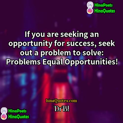 DrB! Quotes | If you are seeking an opportunity for