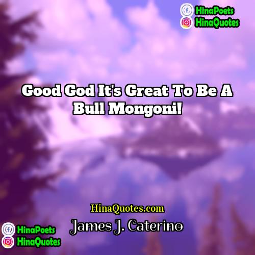 James J Caterino Quotes | Good god it's great to be a