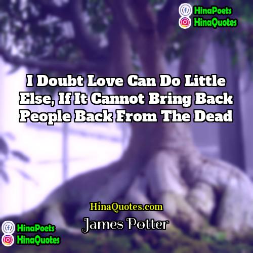 James Potter Quotes | I doubt love can do little else,