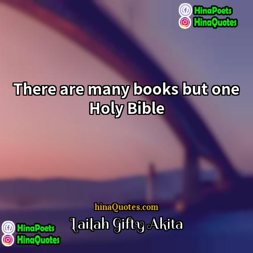 Lailah Gifty Akita Quotes | There are many books but one Holy