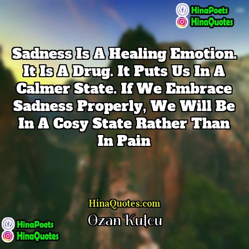 Ozan Kulcu Quotes | Sadness is a healing emotion. It is
