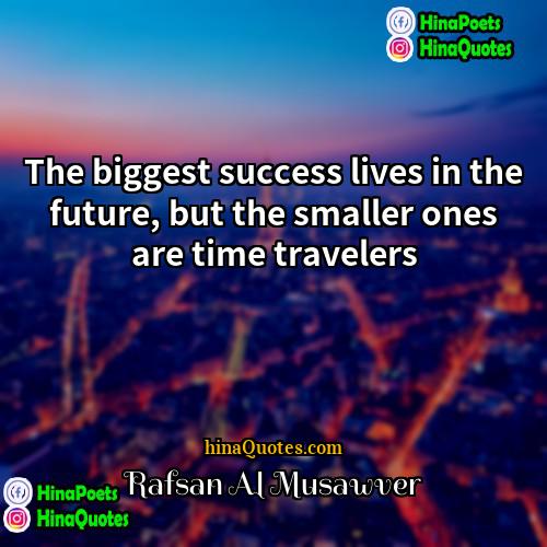 Rafsan Al Musawver Quotes | The biggest success lives in the future,