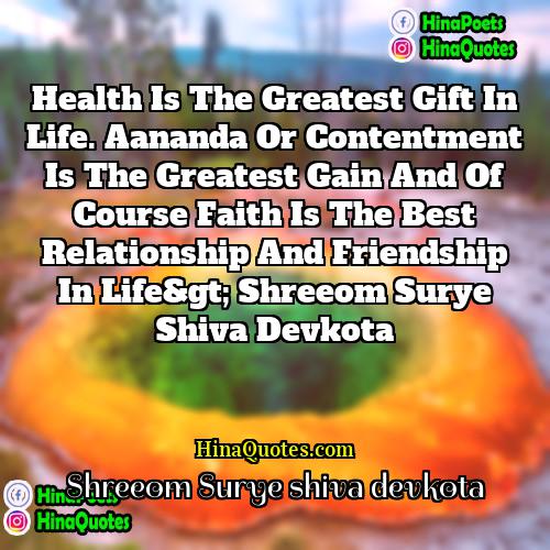 Shreeom Surye shiva devkota Quotes | Health is the greatest gift in life.