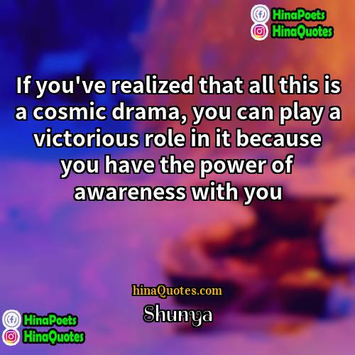 Shunya Quotes | If you've realized that all this is