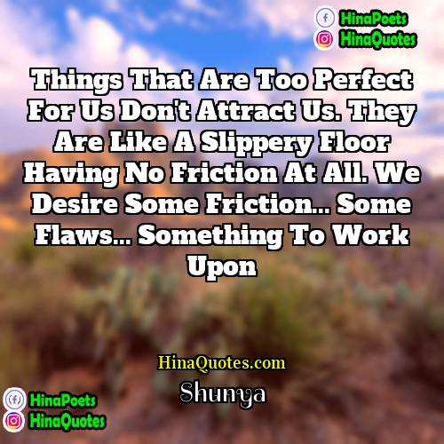 Shunya Quotes | Things that are too perfect for us