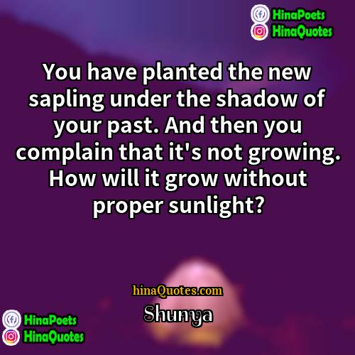 Shunya Quotes | You have planted the new sapling under