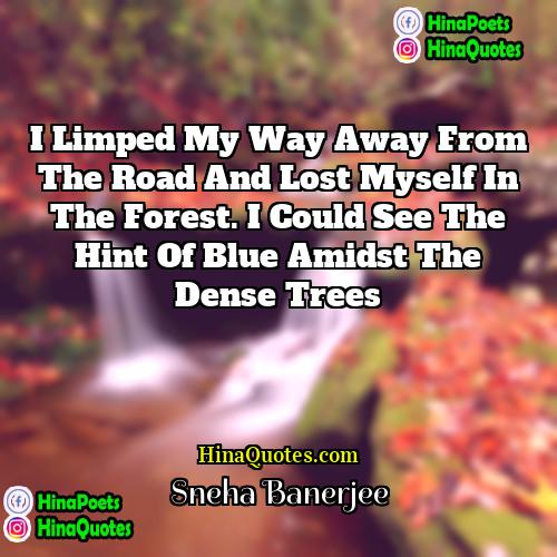 Sneha Banerjee Quotes | I limped my way away from the
