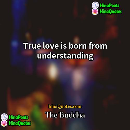 The Buddha Quotes | True love is born from understanding.
 