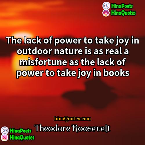 Theodore Roosevelt Quotes | The lack of power to take joy