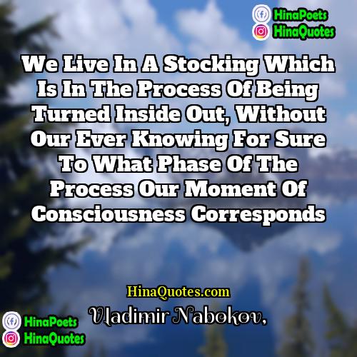 Vladimir Nabokov Quotes | We live in a stocking which is
